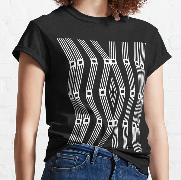 Geometric Line Zig Zag Classic T-Shirt