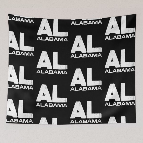 Item preview, AL Alabama Vintage Typography designed and sold by Creatively Torn.