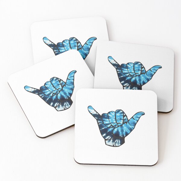 Item preview, Shakka tie dye blue with black outline designed and sold by sticker-vault.