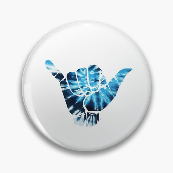 Item preview, Shakka tie dye blue with white outline designed and sold by sticker-vault.