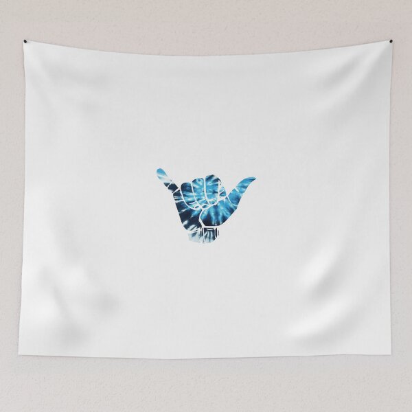 Item preview, Shakka tie dye blue with white outline designed and sold by sticker-vault.