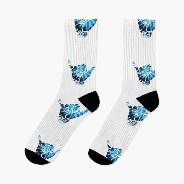 Item preview, Shakka tie dye blue with white outline designed and sold by sticker-vault.