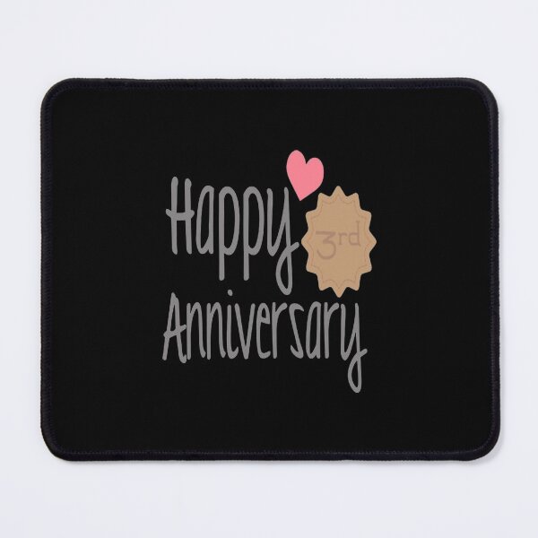 Item preview, 3rd Wedding Anniversary, Happy Anniversary designed and sold by FunnyTeeUSA.