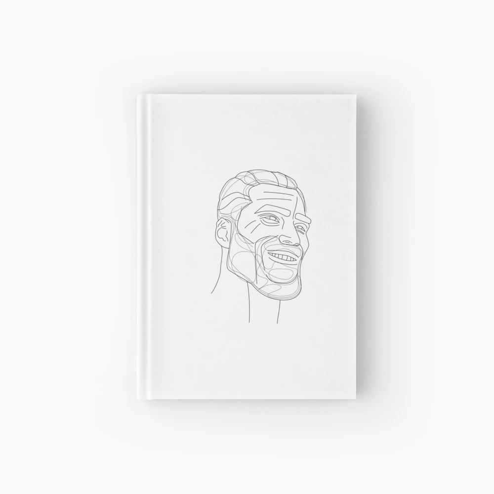 Minimal Giga Chad Sticker for Sale by cake-for-all