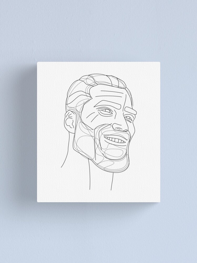 Minimal Giga Chad | Art Board Print