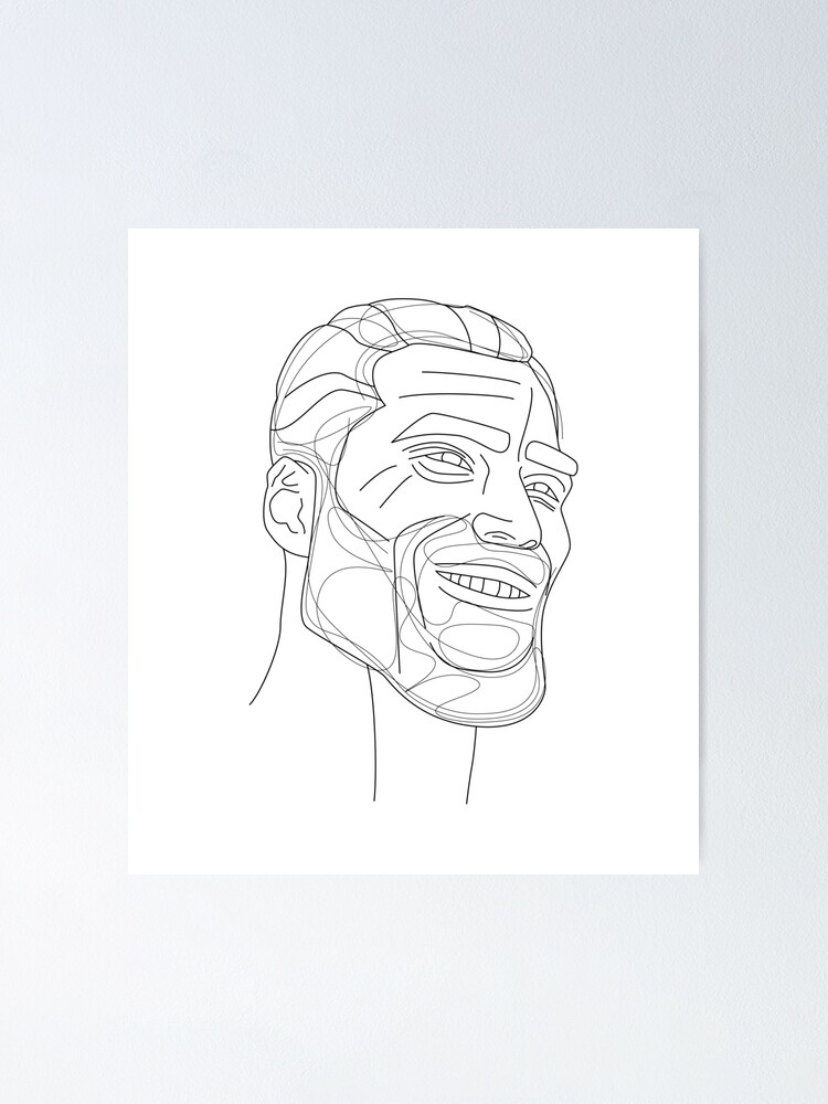 Minimal Giga Chad Magnet for Sale by cake-for-all