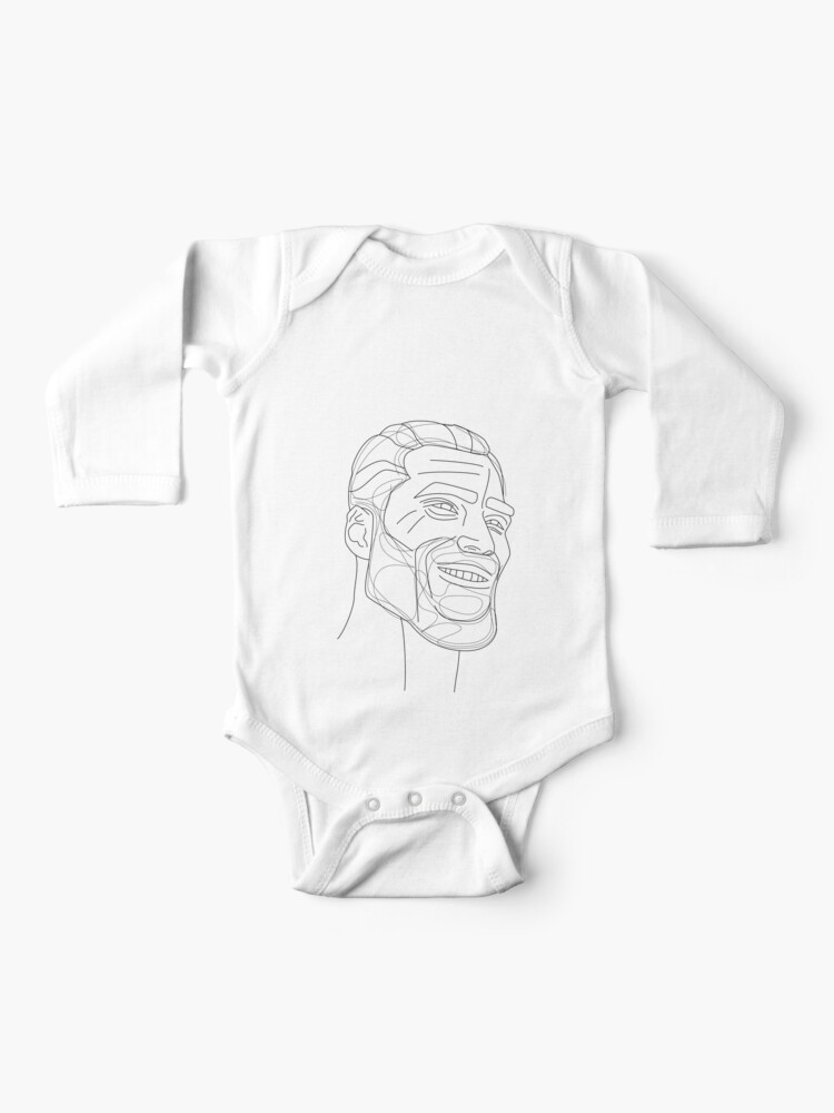 Minimal Giga Chad | Baby One-Piece