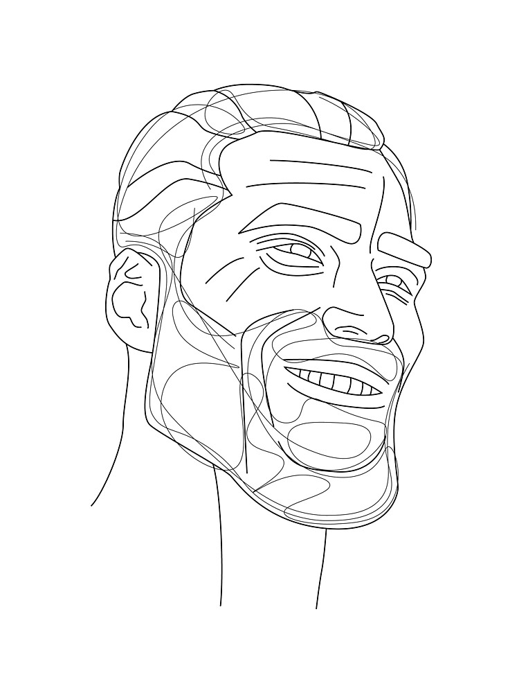 Giga Chad Drawing