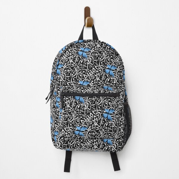 Item preview, Pattern: Black and White w/ a blue butterfly designed and sold by Enhanceinner “Living The Life”.