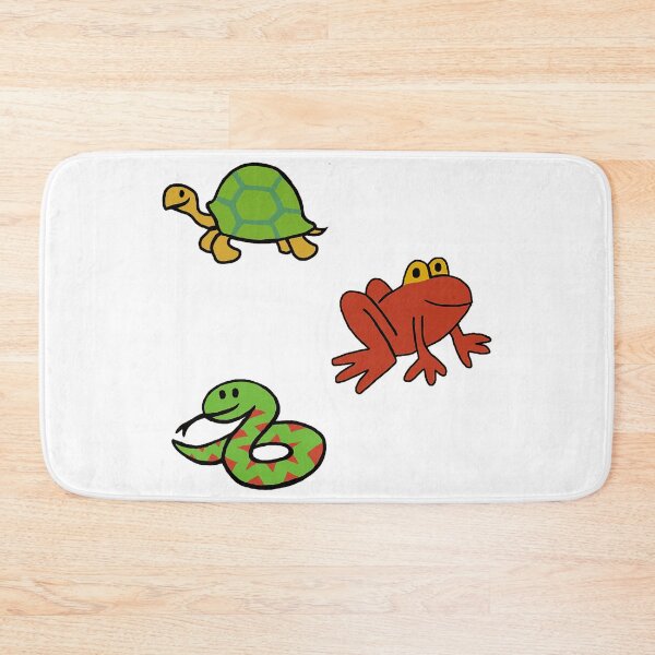 Item preview, Frog Snake Turtle sticker pack, frog, snake, turtle, animal doodles designed and sold by Nostrathomas66.