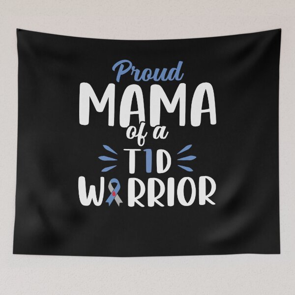 Item preview, Proud Mama of a T1D Warrior, Diabetes Awareness Shirt, Type One Insulin Pancreas Shirt, Diabetic Mom, Diabetes Walk Month, Type 1 warrior designed and sold by aymob.