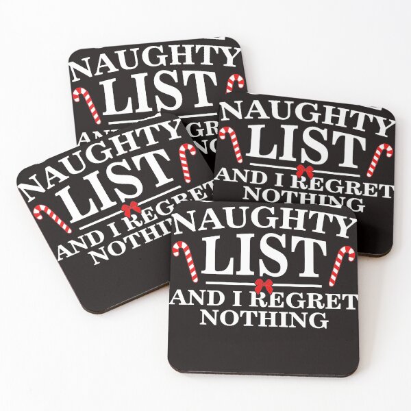 Item preview, On The Naughty List And I Regret Nothing Funny Xmas Christmas designed and sold by JodyBoling.