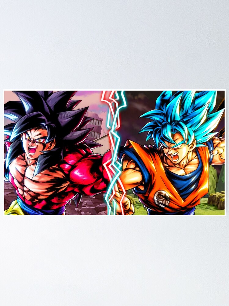  Goku SSJ Blue Anime Manga Canvas Art Poster and Wall