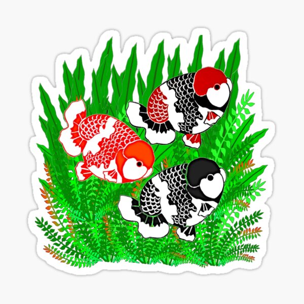 Vista previa del artículo con la obra «Logotipo de Ranchu Goldfish 1022», diseñado y vendido por Nosnah.
