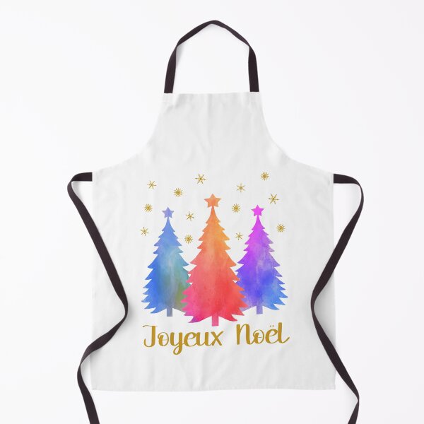 Item preview, Joyeux Noel Pastel Christmas Trees French Watercolor Winter Forest Graphic designed and sold by Bad Kitty Designz.