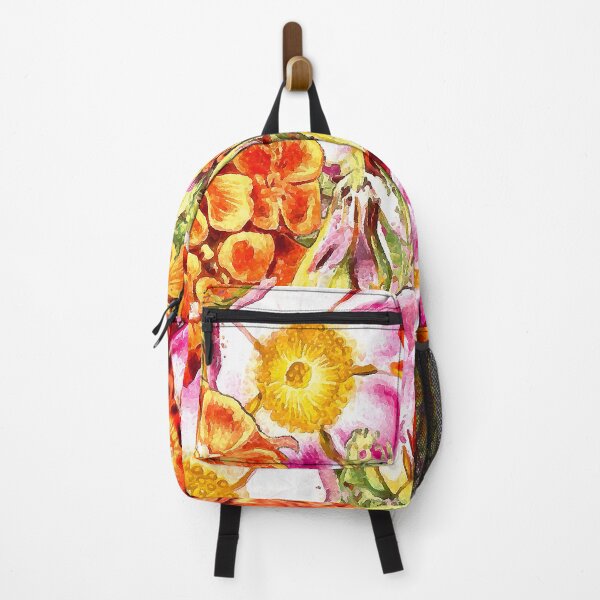 Item preview, Vintage Floral Mashup with Pink Cottage Roses and Orange Phlox designed and sold by SeaChangeDesign.