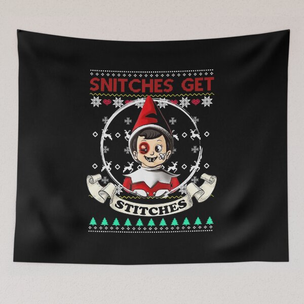 Item preview, Snit-ches Get Sti.che Funny Santa Red Elf Boy Ugly Xmas Gift For Men and Women, Gift For Fans, Chris designed and sold by LeonieTurne.