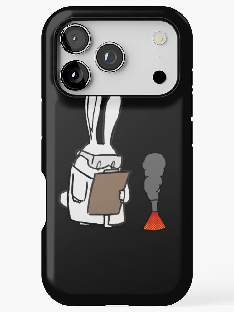 Thumbnail 1 of 4, iPhone Case, Scientific Rabbit Sticker designed and sold by ChristianFrost.