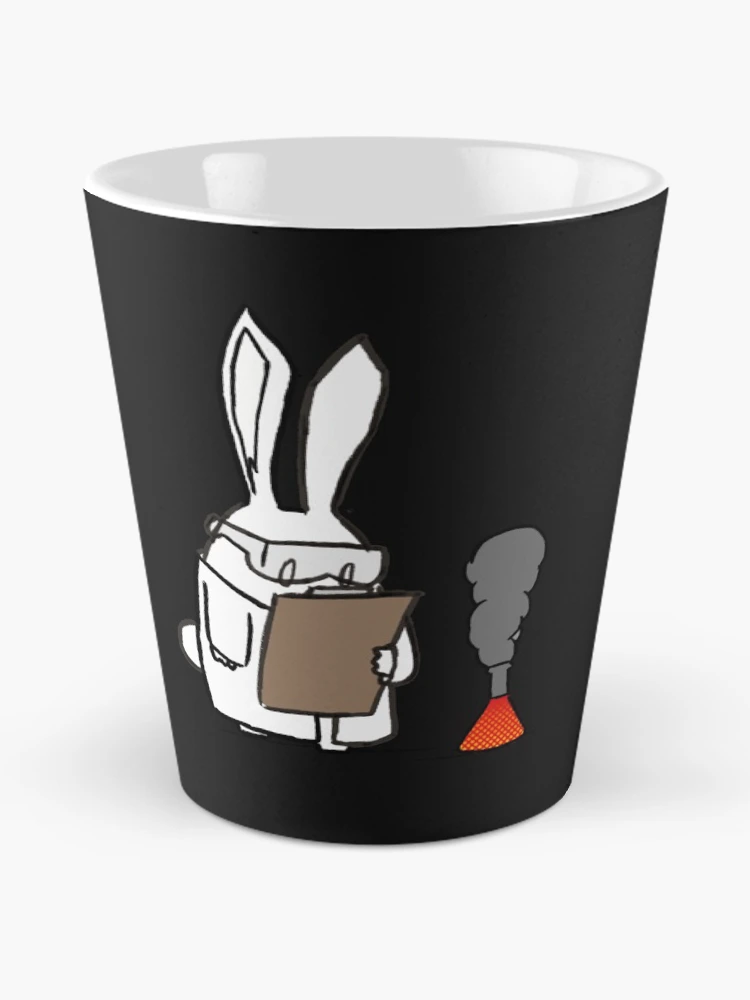 Thumbnail 2 of 4, Coffee Mug, Scientific Rabbit Sticker designed and sold by ChristianFrost.