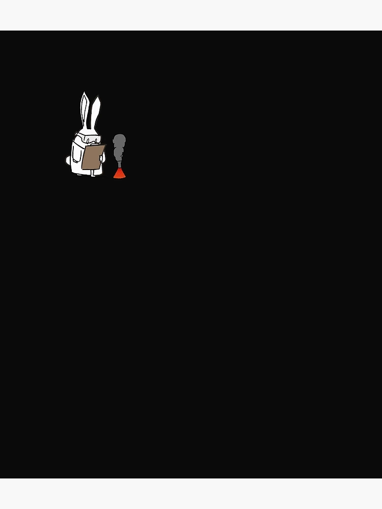 Thumbnail 3 of 3, Backpack, Scientific Rabbit Sticker designed and sold by ChristianFrost.