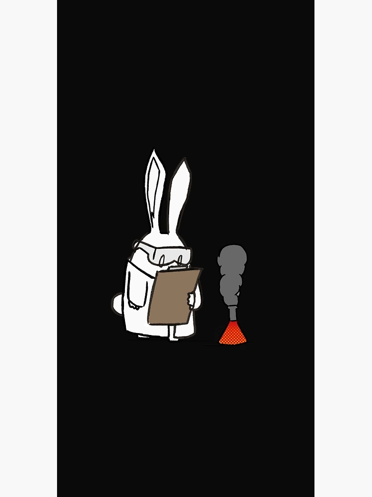 Thumbnail 3 of 3, Duffle Bag, Scientific Rabbit Sticker designed and sold by ChristianFrost.
