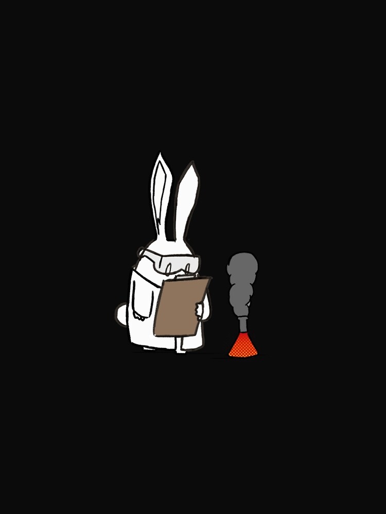 Thumbnail 5 of 5, A-Line Dress, Scientific Rabbit Sticker designed and sold by ChristianFrost.