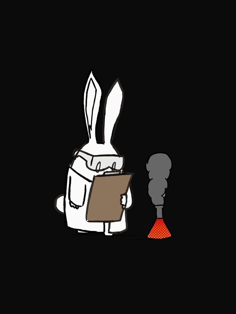 Thumbnail 3 of 3, Scarf, Scientific Rabbit Sticker designed and sold by ChristianFrost.