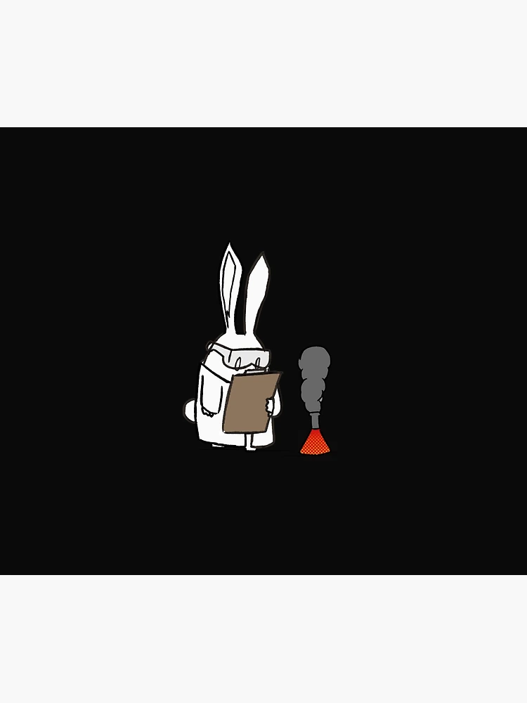 Thumbnail 3 of 3, Tapestry, Scientific Rabbit Sticker designed and sold by ChristianFrost.