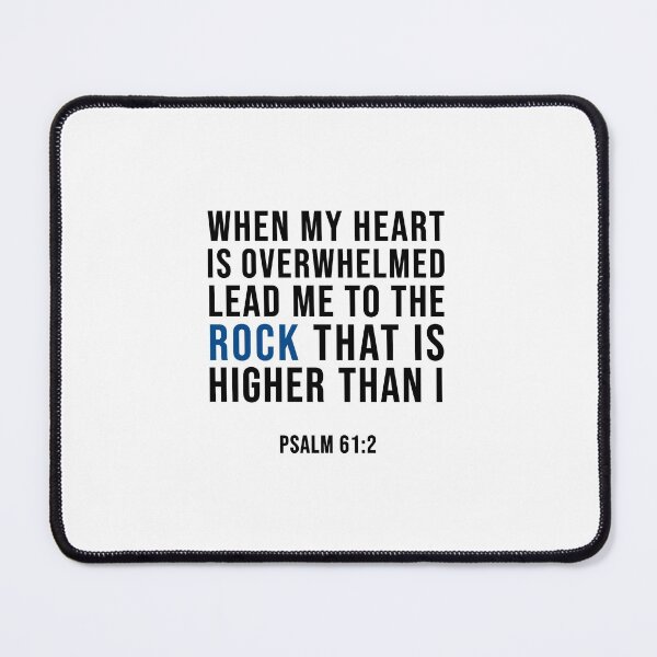 Item preview, Psalm 61:2 When my heart is overwhelmed Lead me to the rock that is higher than I designed and sold by corbrand.