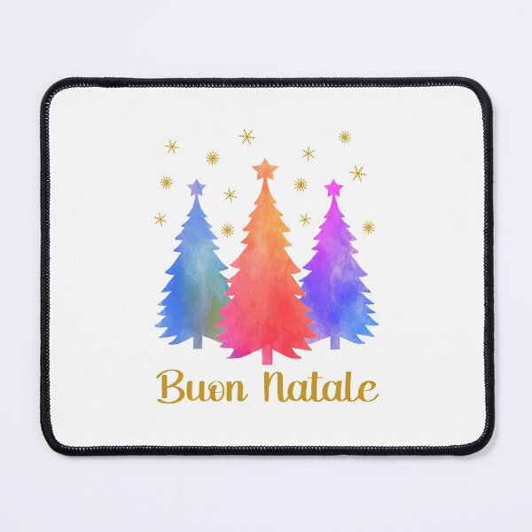 Item preview, Buon Natale Italian Watercolor Pastel Christmas Trees Winter Forest   designed and sold by Bad Kitty Designz.