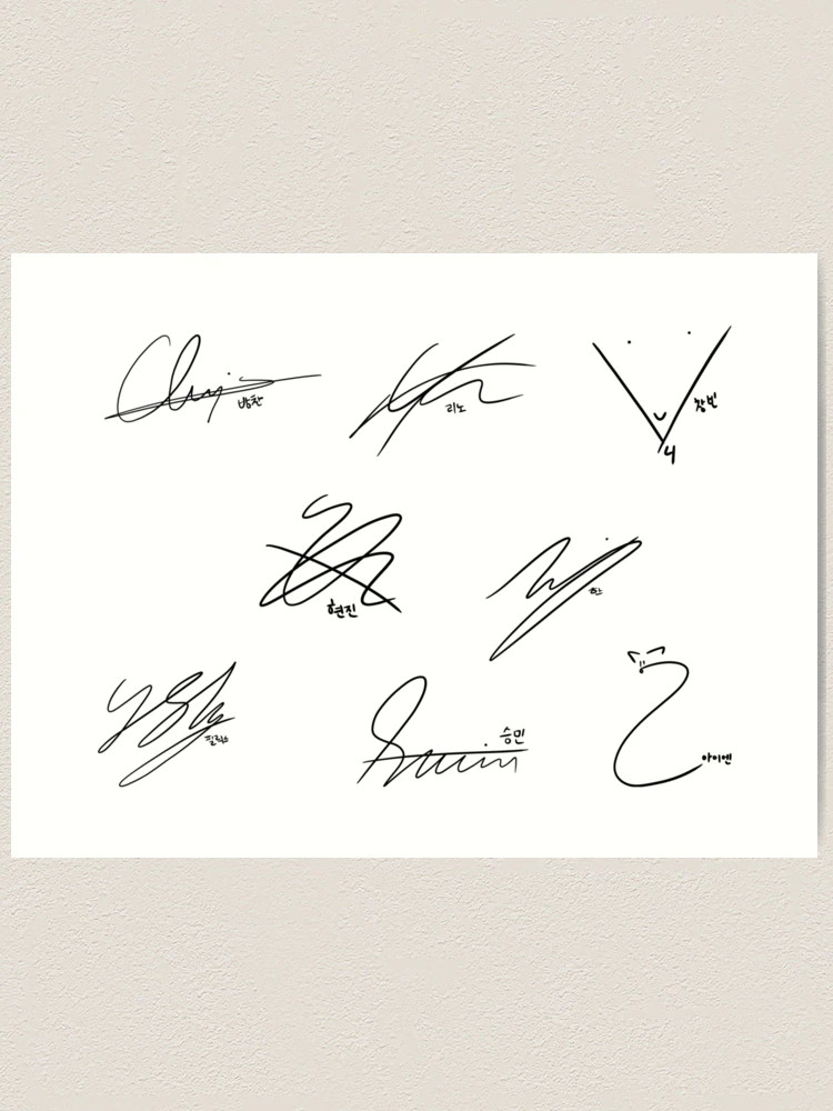 Straykids サイン STRAY KIDS signatures