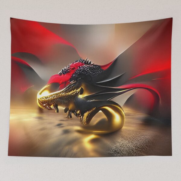 Item preview, Impression of A Gold Dragon AI Art designed and sold by Melissa Park.