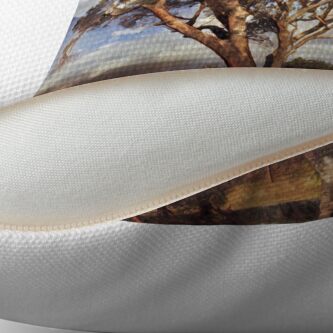 Alternate view of Australian Windswept Tree 01 Throw Pillow