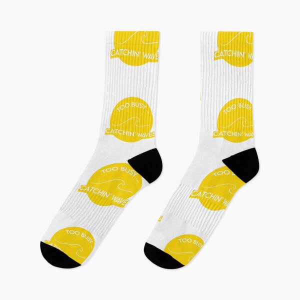Item preview, Too Busy Catching Waves - Yellow designed and sold by sticker-vault.
