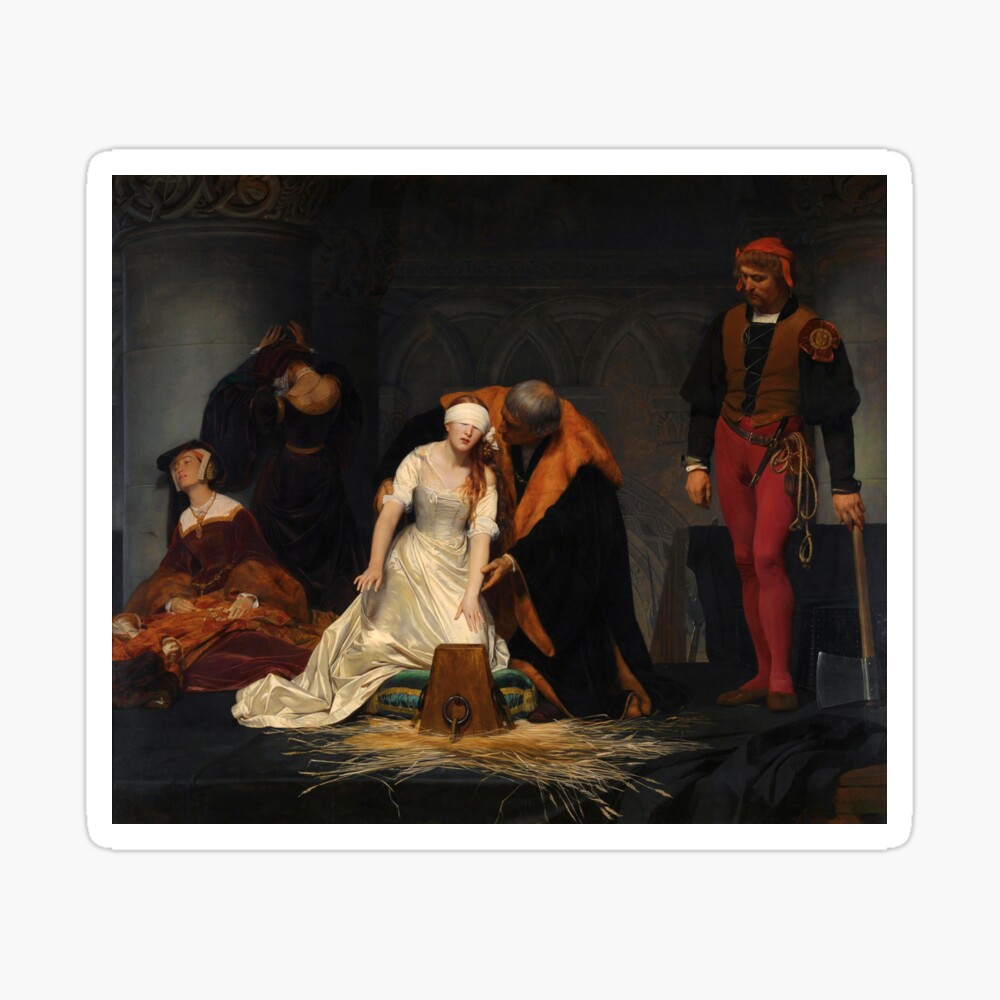 The Execution of Lady Jane Grey, by Paul Delaroche Poster
