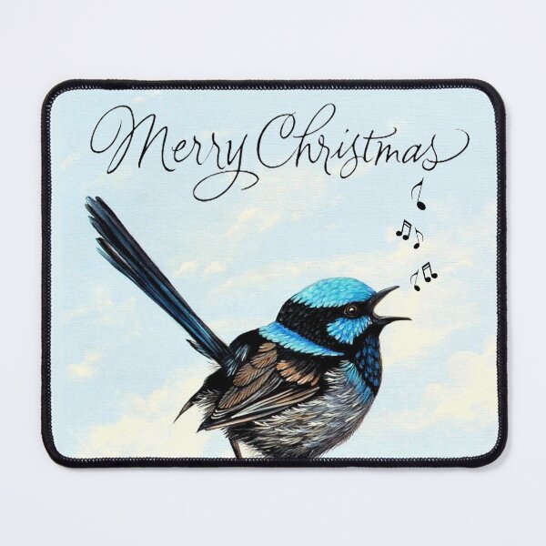 Item preview, Merry Christmas Fairy Wren designed and sold by Linda Callaghan.