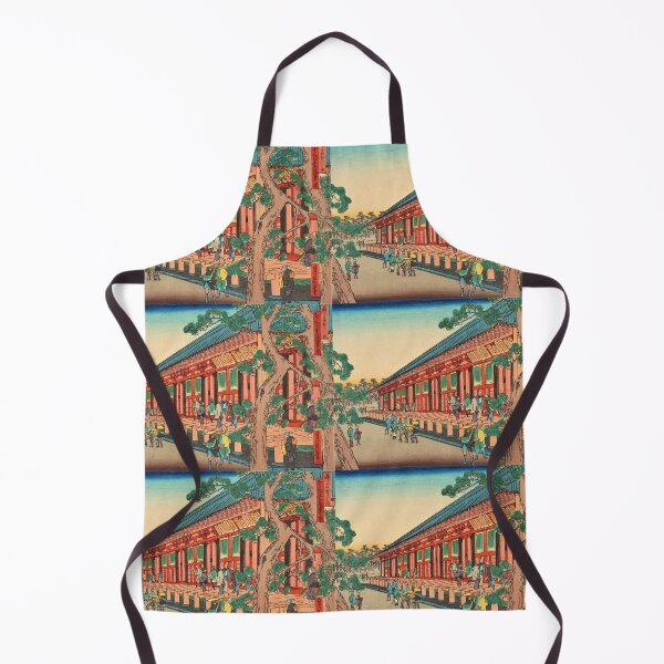 Item preview, Classic Japan Ukiyo-e Art, Ancient Japanese Attending Religious Ceremony in a traditional Japanese Architecture designed and sold by asiatique.