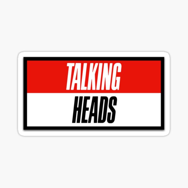 "Talking Heads Band Logo" Sticker by HEAVYZONE Redbubble