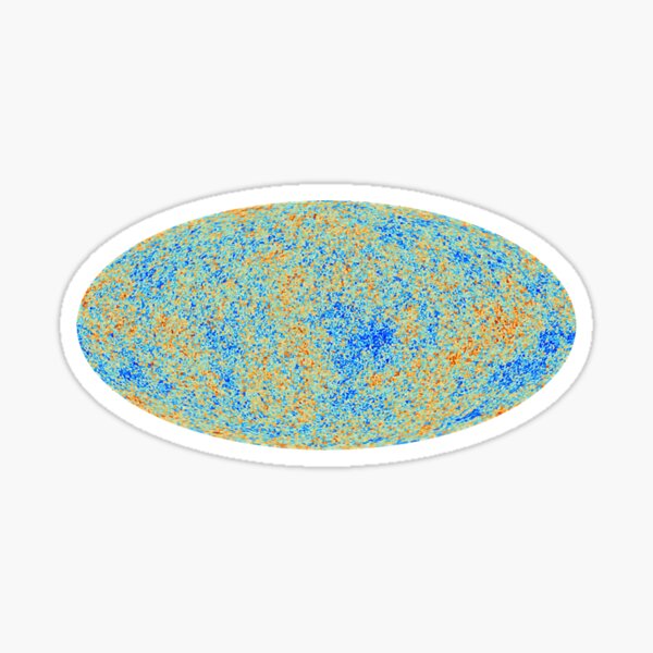 Best Map Ever of the Universe by the Planck mission. Sticker