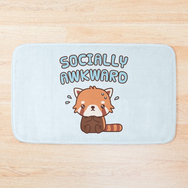 Item preview, Nervous Red Panda Socially Awkward Funny designed and sold by rustydoodle.