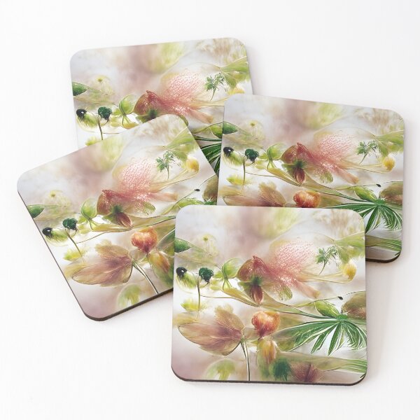Item preview, Dreamy Botanical Pink and Green AI Art Fantasy designed and sold by Melissa Park.