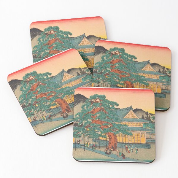 Item preview, Famous Japan Classical Art, Monks Japanese-styled Greeting in front of a Golden Temple  designed and sold by asiatique.
