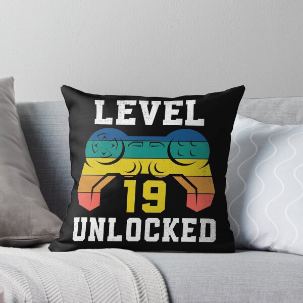 Item preview, Level 19 Unlocked, 19th Gamer Birthday Distressed designed and sold by Fabvity.