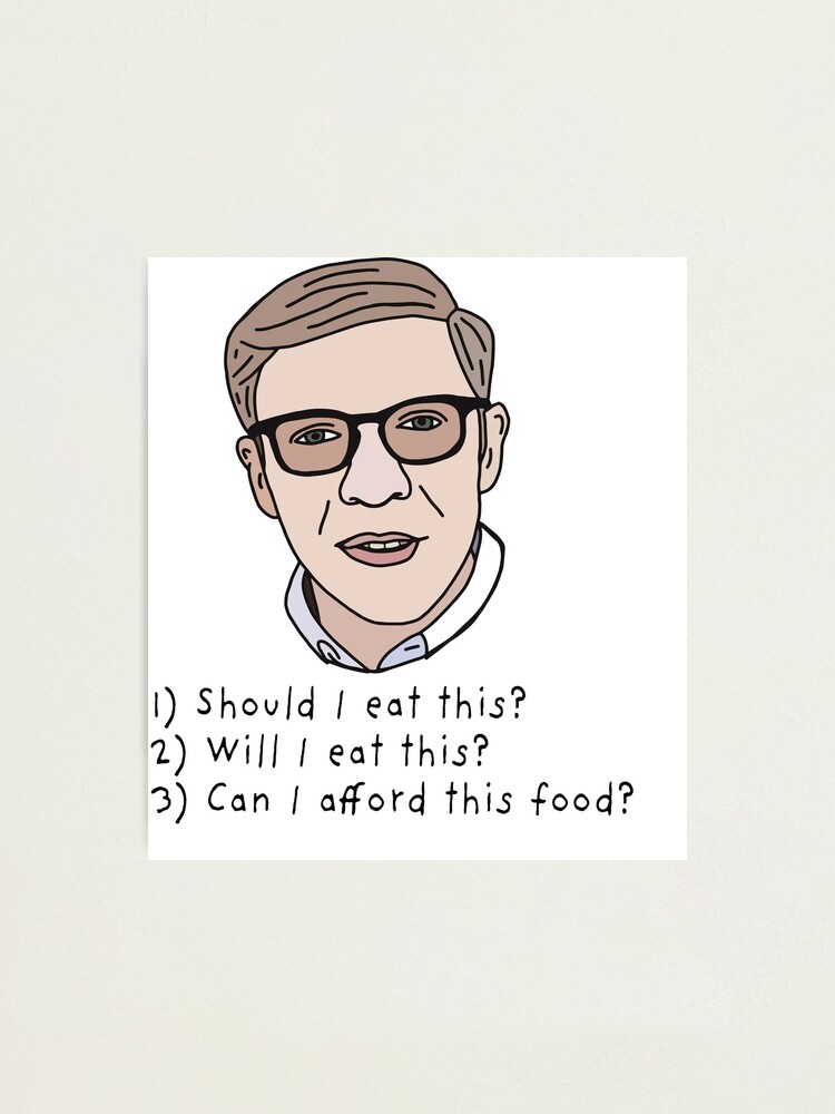 "Joe Pera Grocery Guidelines Fan Art" Photographic Print for Sale by