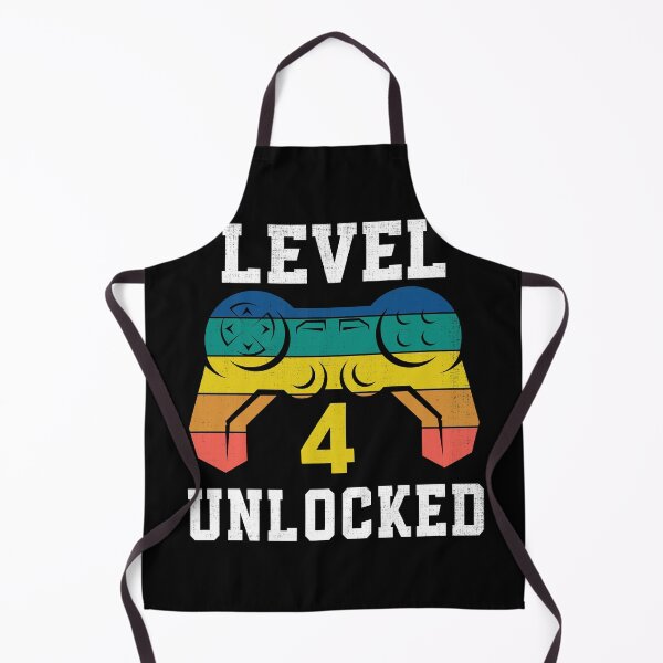 Item preview, Level 4 Unlocked, 4th Gamer Birthday Distressed designed and sold by Fabvity.