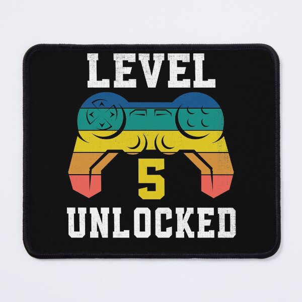 Item preview, Level 5 Unlocked, 5th Gamer Birthday Distressed designed and sold by Fabvity.