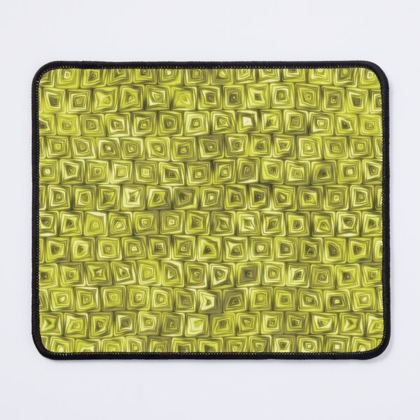 Item preview, Tiny Golden Yellow Squiggly Swirly Spiral Squares designed and sold by James-Cole.