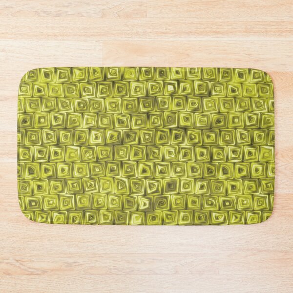 Item preview, Tiny Golden Yellow Squiggly Swirly Spiral Squares designed and sold by James-Cole.