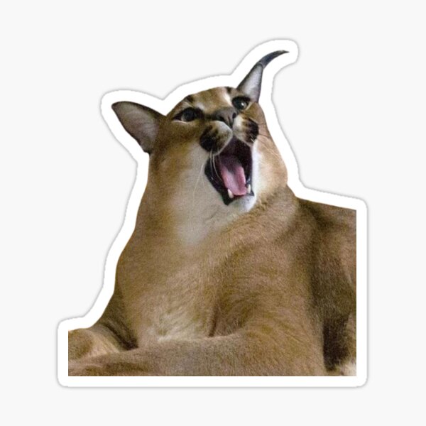  Meme World Big Floppa Meme Cute Caracal Cat Throw