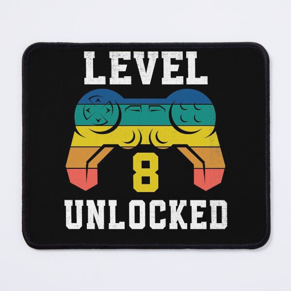 Item preview, Level 8 Unlocked, 8th Gamer Birthday Distressed designed and sold by Fabvity.